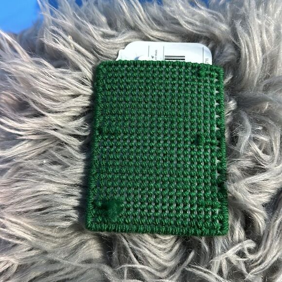 Hand Sewn Candy Cane Christmas Gift Card Holder – Holiday Stocking Stuffer - Picture 2 of 2